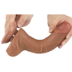 LoveToy SlidingSkin Gode Sliding Skin 14 x 3.5 cm Marron